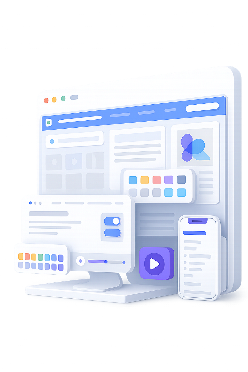 Workspace de criação digital profissional